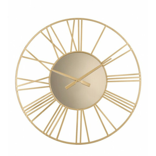 Ceas perete otel auriu Ticking 60 cm
