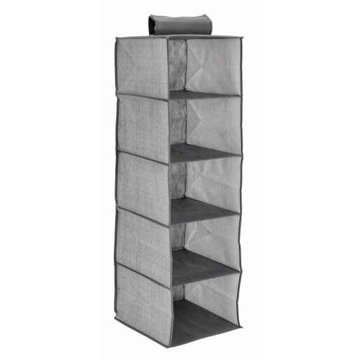 Cutie depozitare textil gri Tidy 30x30x100 cm