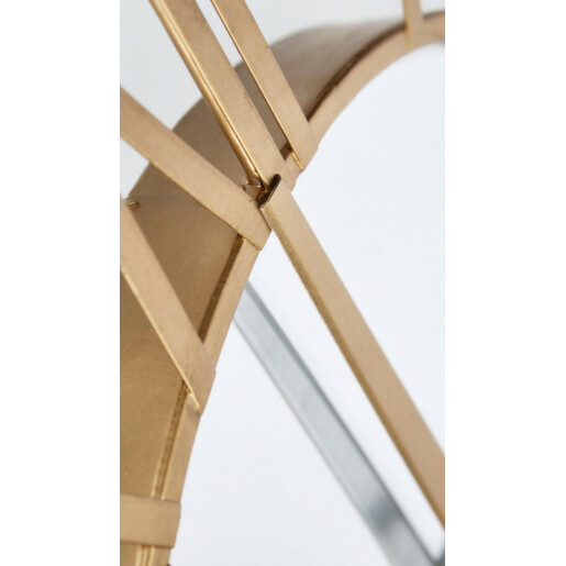 Ceas perete otel auriu Ticking 60 cm