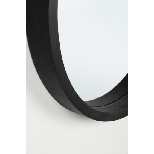 Oglinda perete lemn negru Tiziano 52 cm