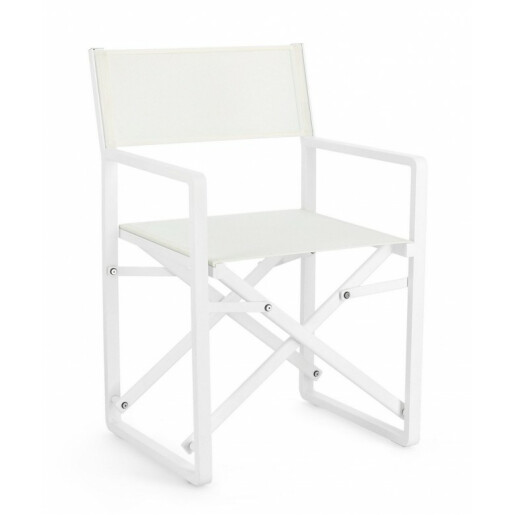 Set 2 scaune gradina albe Konnor 55x50.5x84.5 cm