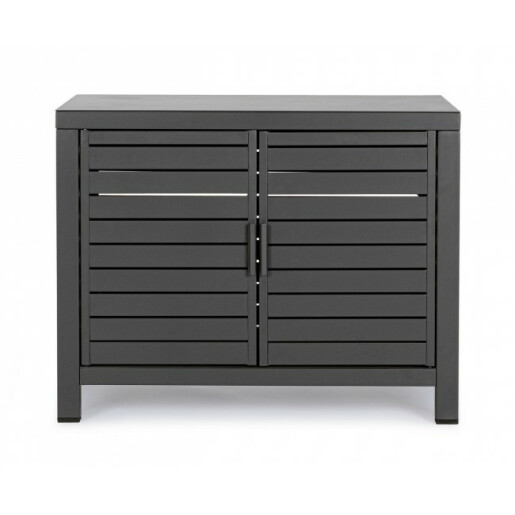 Comoda exterior aluminiu gri antracit 90x55x70 cm