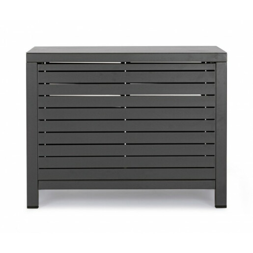 Comoda exterior aluminiu gri antracit 90x55x70 cm