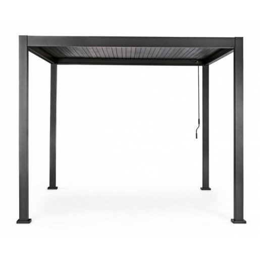 Pavilion gradina aluminiu gri antracit Ocean 300x300x250 cm