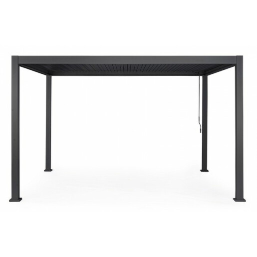 Pavilion gradina aluminiu gri antracit Ocean 400x300x250 cm