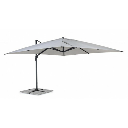 Umbrela gradina gri Ines III 400x400x265 cm