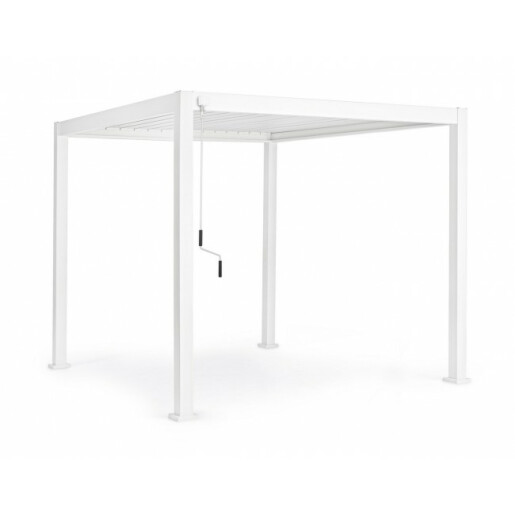 Pavilion gradina aluminiu alb Ocean 300x300x250 cm