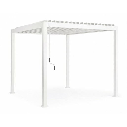 Pavilion gradina aluminiu alb Ocean 300x300x250 cm