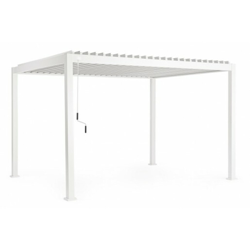 Pavilion gradina aluminiu alb Ocean 400x300x250 cm