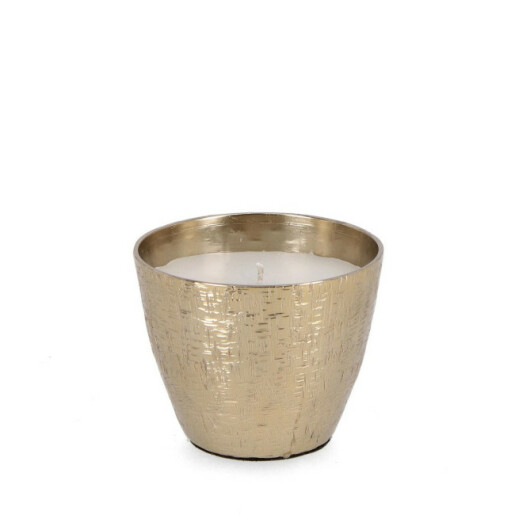Lumanare borcan aluminiu auriu Svas Ø9,5x8,5h