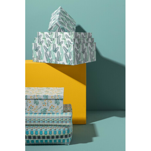 Set 4 cutii depozitare Melany 31x41x25 cm, 28x36x22 cm
