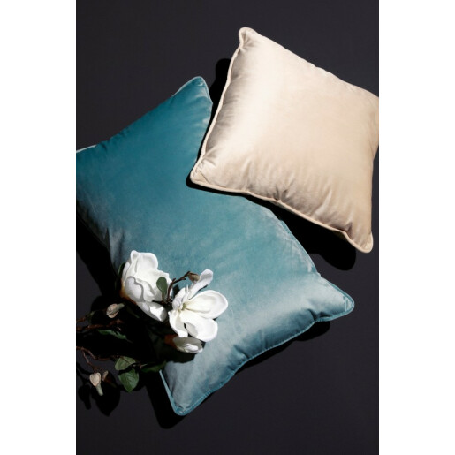 Set 2 perne decorative poliester ivoire Artemis 40x40 cm