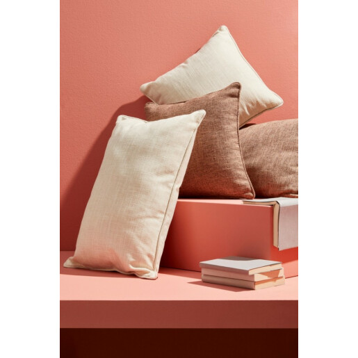 Set 4 perne decorative poliester ivoire Stephan 40x60 cm