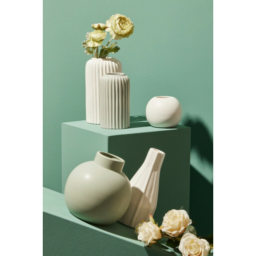 Vaza flori portelan verde Althea 16x16 cm