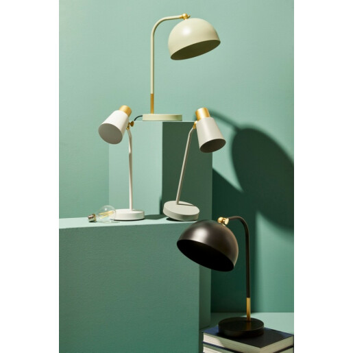 Veioza metal negru Glasgow 32.5x20x41 cm