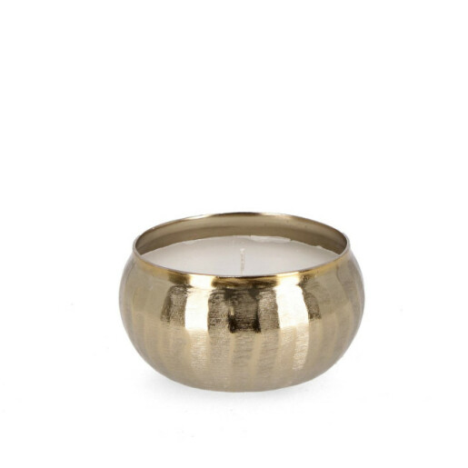 Lumanare borcan aluminiu auriu Ø13x6,5h