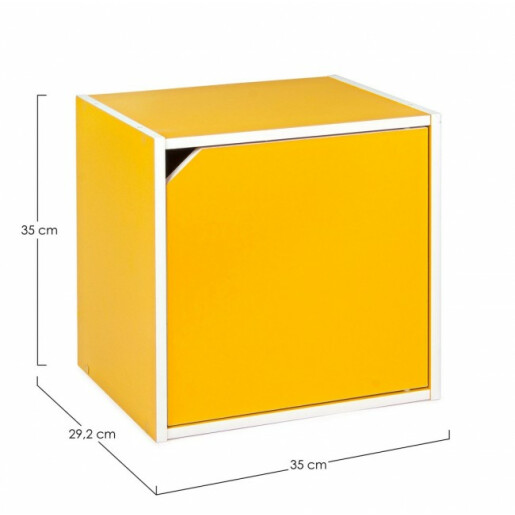 Raft galben Cubo 35x29.2x35 cm