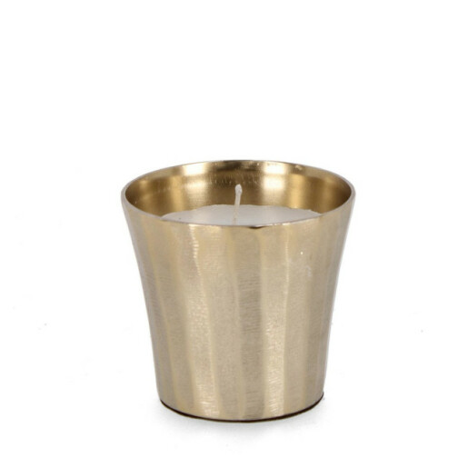 Lumanare borcan aluminiu auriu Chisel Ø11x10h