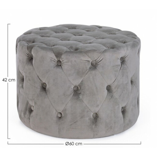 Taburet catiea gri Lorella 60x42 cm