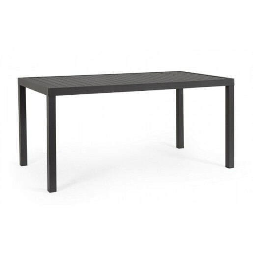 Masa aluminiu gri antracit Hilde 150x80x75 cm