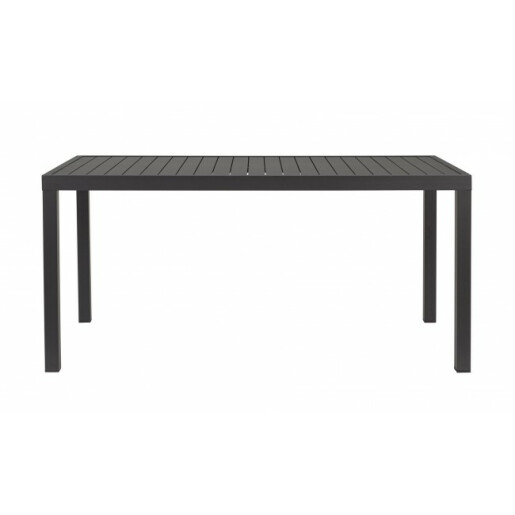 Masa aluminiu gri antracit Hilde 150x80x75 cm