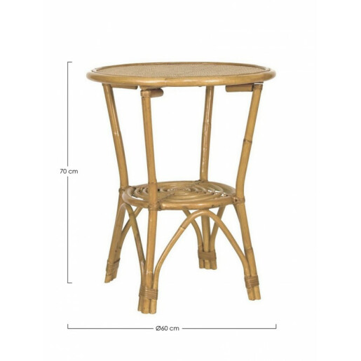 Masa rattan maro Vienna 60x70 cm