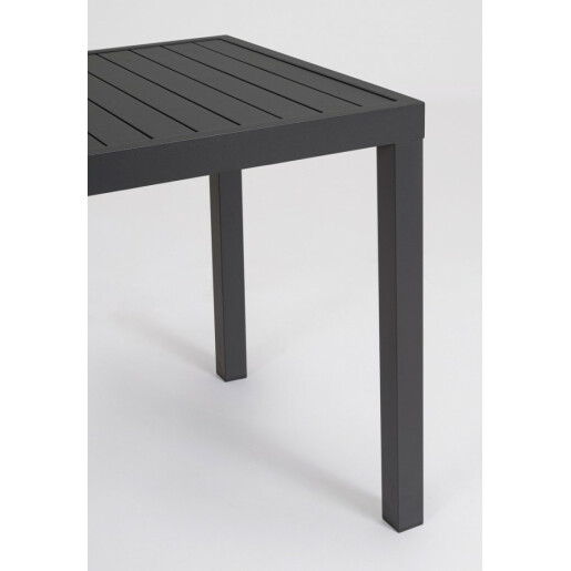 Masa aluminiu gri antracit Hilde 150x80x75 cm