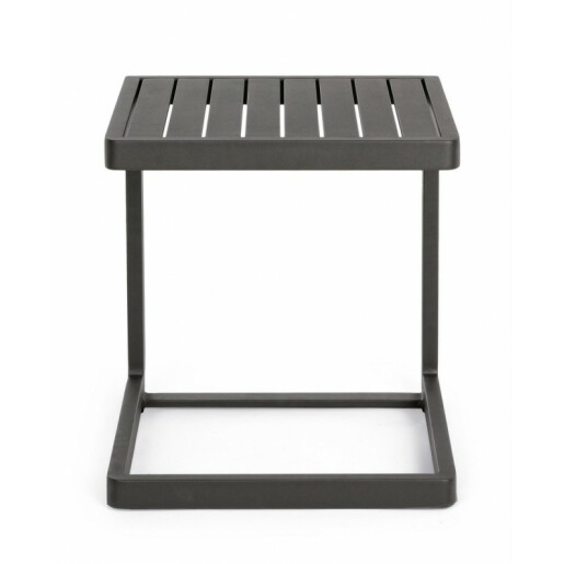 Set 2 masute aluminiu gri antracit Konnor 40x40x45 cm