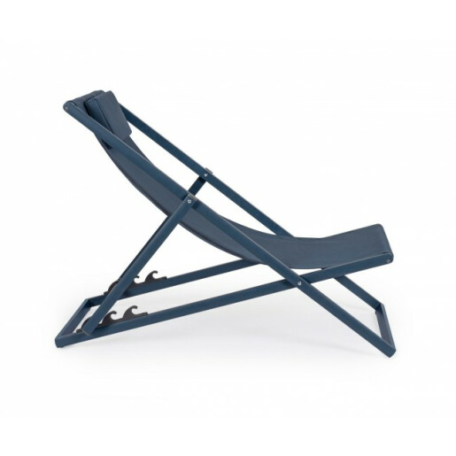 Set 4 scaune gradina albastre Taylor 60.5x101.5x73.5 cm