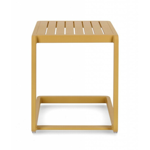Masuta aluminiu galben Konnor 40x40x45 cm