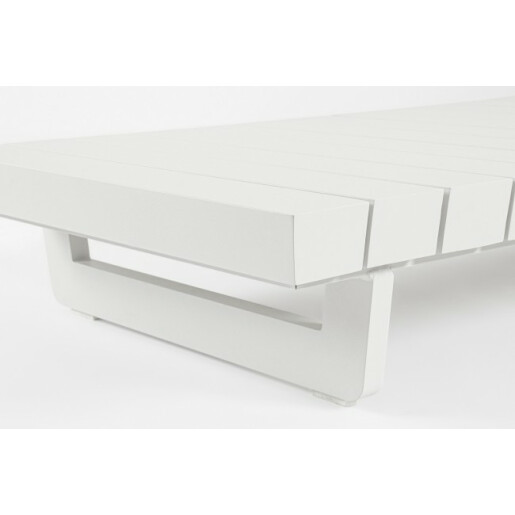 Masuta aluminiu alb Infinity 126x73.5x24 cm