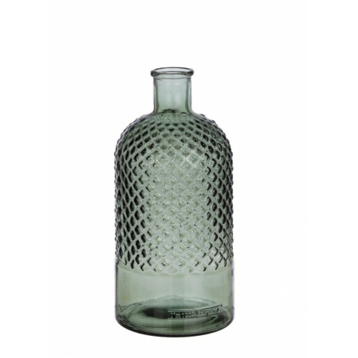 Set 6 vaze flori sticla verde Avril 14x28 cm