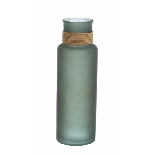 Set 4 vaze flori sticla verde 15x45 cm