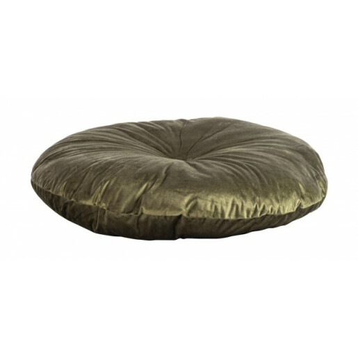 Set 4 perne podea catifea verde olive Artemis 90 cm