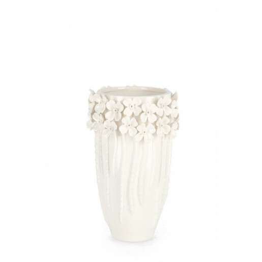Vaza flori portelan alb Treasure 14.3x22 cm