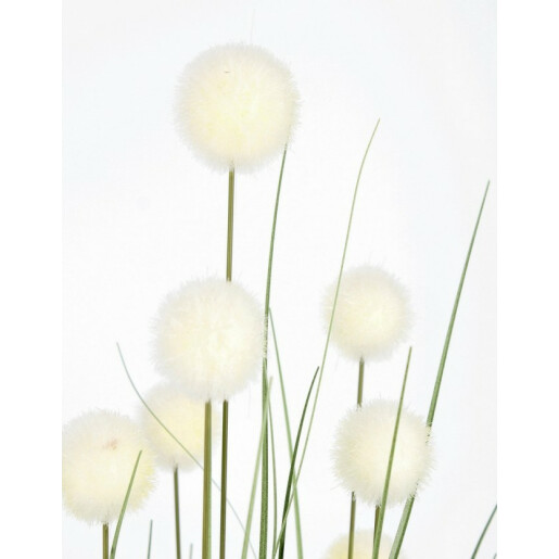 Planta artificiala in ghiveci verde alb 45x110 cm