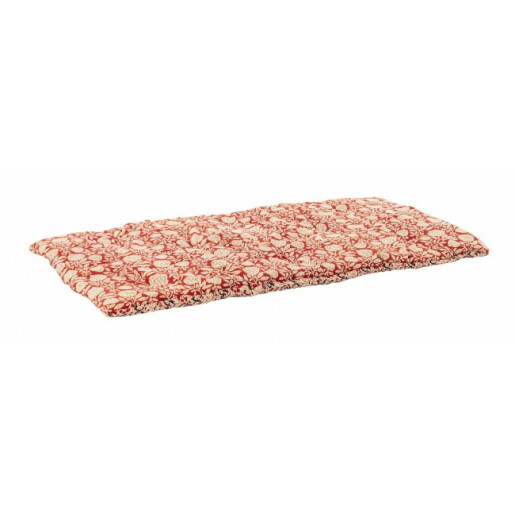 Perna podea bumbac rosu crem Lorient 60x120 cm
