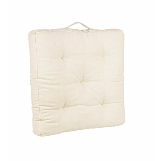 Set 3 perne podea bumbac bej Mayuri 60x60x10 cm