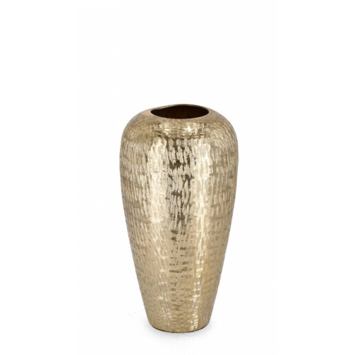 Vaza flori aluminiu auriu Svas 16x31 cm