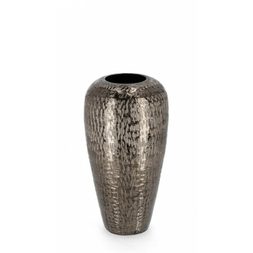 Vaza flori aluminiu gri antracit Svas 16x31 cm