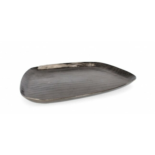 Set 2 tavi decorative aluminiu gri antracit 30x28x2.5 cm