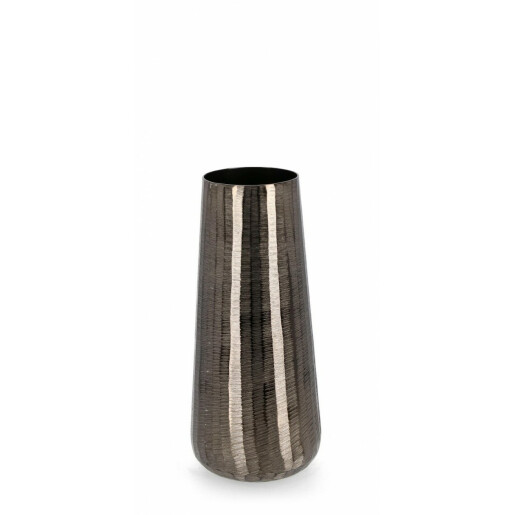 Set 2 vaze flori aluminiu gri antracit Svas 14x34 cm