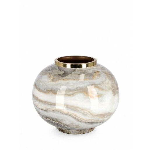 Vaza flori metal Marsha 28x25 cm
