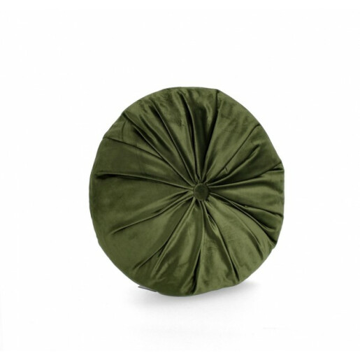 Set 4 perne catifea verde olive Artemis 40 cm