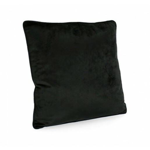 Set 4 perne catifea neagra Artemis 50x50 cm
