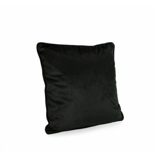 Set 4 perne catifea neagra Artemis 40x40 cm