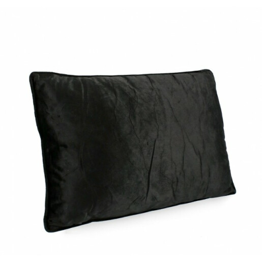 Set 4 perne catifea neagra Artemis 40x60 cm