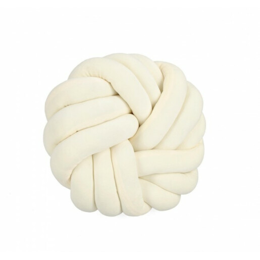 Set 4 perne decorative textil ivoire Entwine 38x10 cm