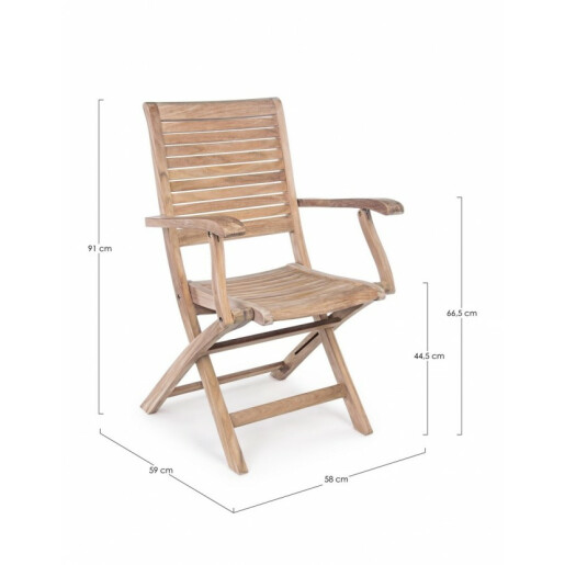 Set 2 scaune lemn maro Maryland 58x59x91 cm