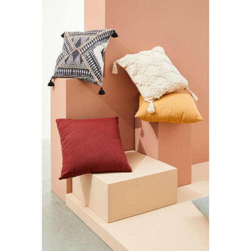 Set 4 perne decorative alb negru Nahira 45x45 cm